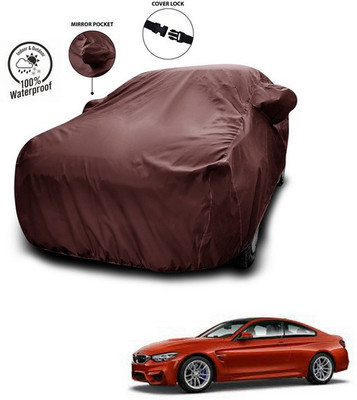 SEBONGO Car Cover For BMW M4 (With Mirror Pockets)(Maroon)