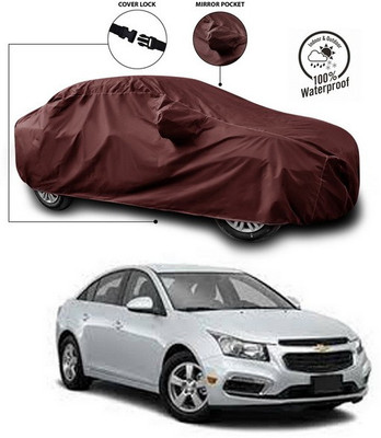 ANTHUB Car Cover For Chevrolet Cruze (With Mirror Pockets)(Maroon)