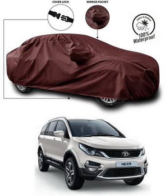 ANTHUB Car Cover For Tata Hexa (With Mirror Pockets)(Maroon)