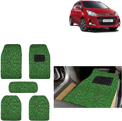 aksmit PVC Standard Mat For  Hyundai Grand i10(Green, Black)