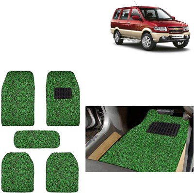 aksmit PVC Standard Mat For  Chevrolet Tavera(Green, Black)