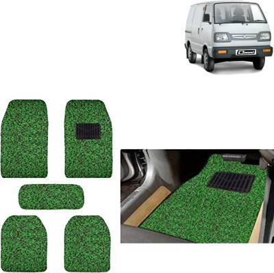 aksmit PVC Standard Mat For  Maruti Suzuki Omni(Green, Black)