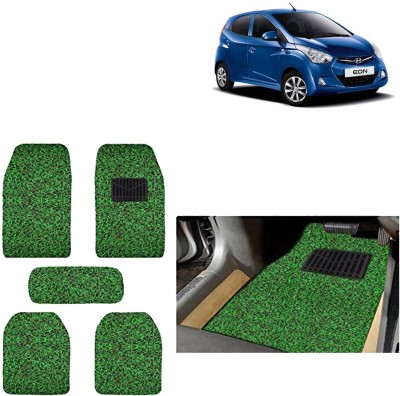 aksmit PVC Standard Mat For  Hyundai Eon(Green, Black)