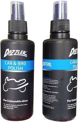 Dazzler Liquid Car Polish for Metal Parts, Bumper, Dashboard, Exterior, Leather, Windscreen(400 ml, Pack of 2)