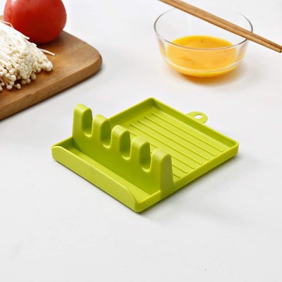 Chibro Empty Cutlery Holder Case(Green  Holds 4 Pieces)