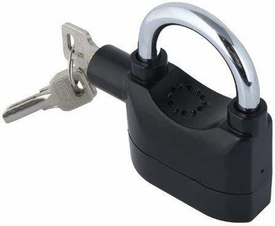 Nexshop Anti-Theft Siren Alarm Lock Motor Bike Padlock with Smart Motion Cycle Lock