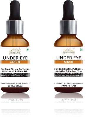 Mensonation Under Eye Serum to Reduce dark circles ,Puffiness & Wrinkles ,All skin types 30 ml (Pack of 2)(60 ml)