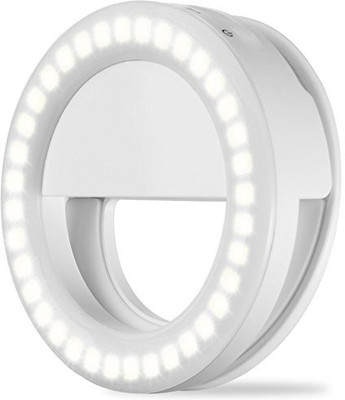 SPYKART Selfie Light for Tiktok 3 Way Led White Light for All Smartphones Ring Flash(White)