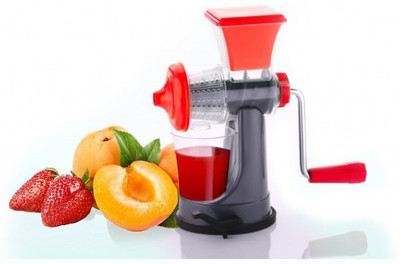HANSHRATN SALES Plastic Fruit and Vegetable Juicer nano or mini Juicer Hand Juicer(Black, Red)