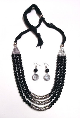 Rupkutir Alloy Black Jewellery Set(Pack of 1)