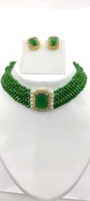 Sanwariya Jewels Dori Green Jewellery Set(Pack of 1)
