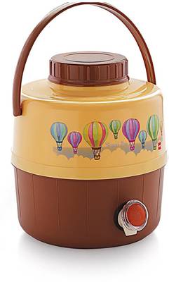 cello 5 L Water Travel Star Plastic Insulated Water Jug, 5 litres, Beige Jug