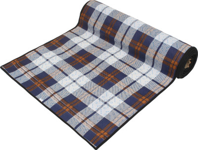 LITHARA PVC (Polyvinyl Chloride) Drawer Mat(Blue, White, Medium)