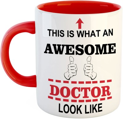 ARTBUG This is What an Awesome Doctor Looks Like Ceramic Coffee Cup Tea Ceramic Coffee Mug(350 ml)