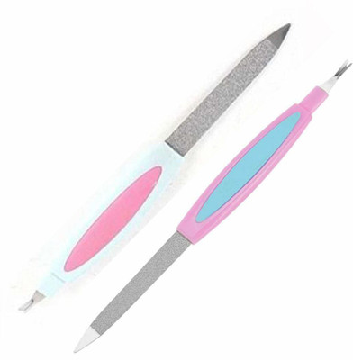 Hanumex Nail Filer and buffer both are in a different color (size 7 inch, Multicolor) -2 Pieces(Set of 2)