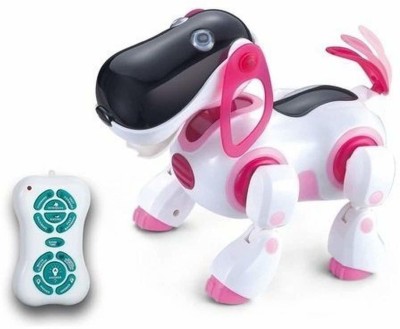 shinetoy Children Smart Interactive Storytelling Robot Dog, Sing Dance Walking Talking Dialogue Cute Pet Toy with Infrared Remote Controlmulti(White)