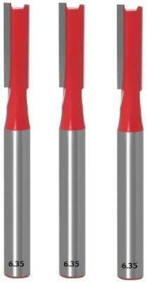 LIEUTENANT 6.35 MM SHANK TS-10 ( CUT SIZE 6 X 20 MM) STRAIGHT Wood Router -Bits. Hand Tool Kit(3 Tools)