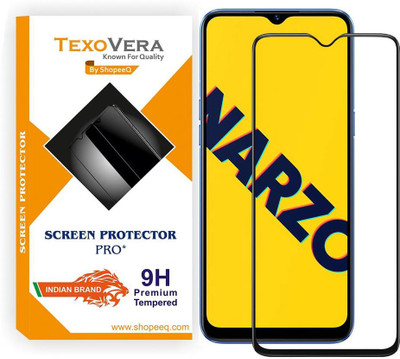 TexoVera Tempered Glass Guard for Realme Narzo 10 Screen Guard with installation Kit(Pack of 1)