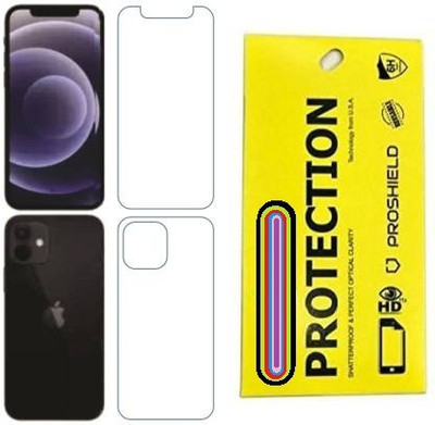 SAM GADGETS WORLD Front and Back Screen Guard for Apple iphone 12(Pack of 2)