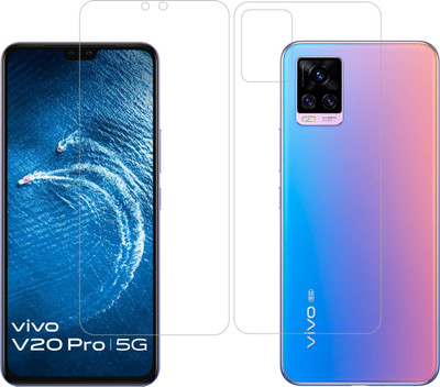 Vatsin Front and Back Screen Guard for Vivo V20 Pro 5G(Pack of 2)