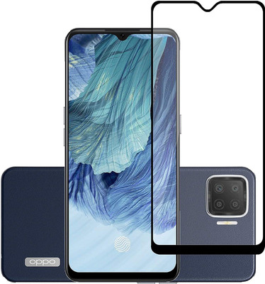 TINGTONG Edge To Edge Tempered Glass for Oppo F17(Pack of 1)