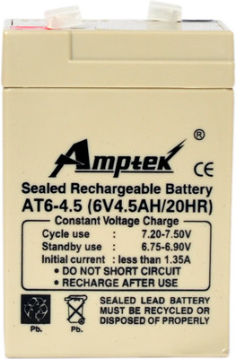 AMPTEK 6v 4.5amp Flooded Solar Battery(6 V)