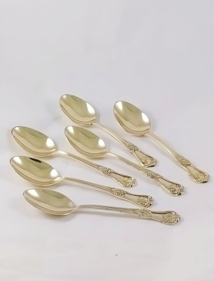 ANSH Brass spoon Brass Table Spoon Set(Pack of 6)