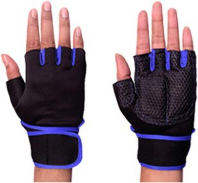 Snipper Gym Gloves for Weightlifting, Crossfit, Fitness with Wrist wrap Support Gym & Fitness Gloves(Blue)