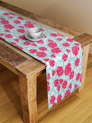 Alina decor Red 147 cm Table Runner(Polyester)