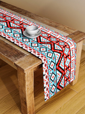 Alina decor Red 147 cm Table Runner(Polyester)