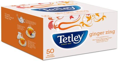 Tetley Flavour Tea Bags Natural Ginger zing 50s Infusion Tea Bags Box(50 Bags)