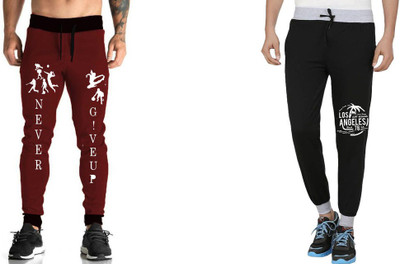 WellFitLook Printed Men Multicolor Track Pants