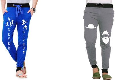 WellFitLook Printed Men Multicolor Track Pants