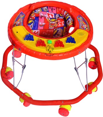 Avani MetroBuzz Musical Activity Walker With Parent Rod(Red)