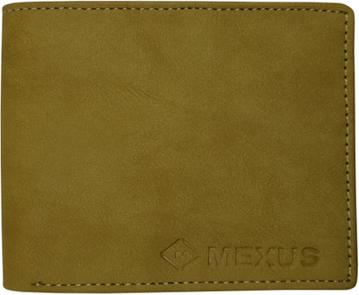 MEXUS Men Casual Beige Artificial Leather Wallet(3 Card Slots)