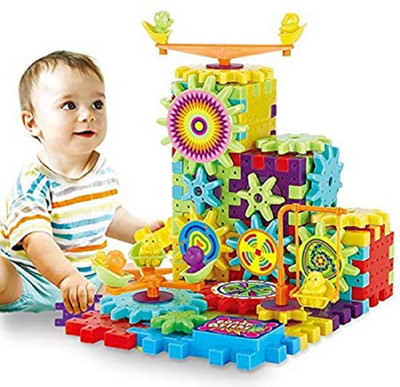 Chocozone Battery Operated 81pcs Rotating Building Blocks with Gears for STEM Learning, Educational Building BlockBattery Operated 81pcs Rotating Building Blocks with Gears for STEM Learning, Educational Building Blocks Toys for 5 Years Old Girls and Boys(Multicolor)