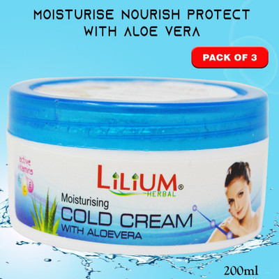 LILIUM Cold Cream 200ml Pack of 3(200 ml)