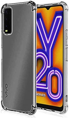 KITE DIGITAL Back Cover for Vivo Y20(Transparent, Shock Proof, Silicon, Pack of: 1)
