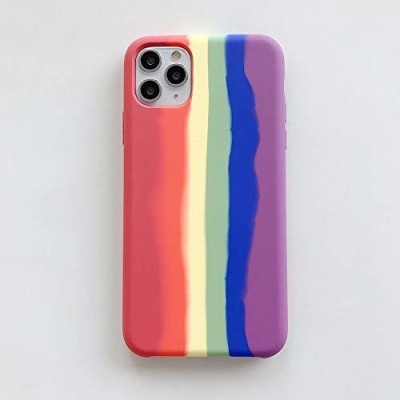 Rakulo Back Cover for Apple Iphone 11 Pro Max(Multicolor, Dual Protection, Silicon, Pack of: 1)