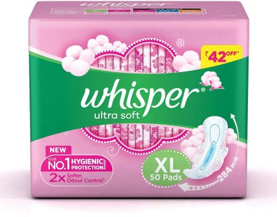 Whisper Ultra Soft XL Sanitary Pad (Pack of 50)
