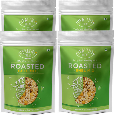 Healthy Treat Roasted Bhel Mix Combo 400gm (Pack of 4 100gm Each)(4 x 100 g)