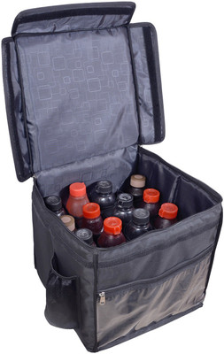 Ultrafine Popular 40 liters 16 bottles Premium Size Bike pickup Single Compartment Milk/Wine/Soft Drinks/All kinds of Drinks Comfortable Carriage Delivery Backpack Bag Waterproof Multipurpose Bag(Black, 40 L)