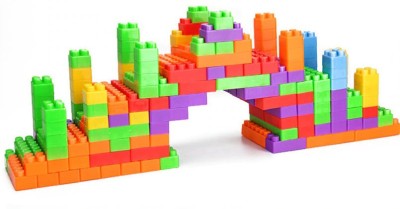 BOZICA TOP SELLING Funny Plastic 100 pcs/bag Building Blocks City DIY Creative Bricks Educational Toy Gift For Child D Interconnecting Blocks(Multicolor)
