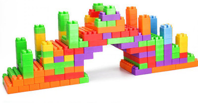 BOZICA TOP SELLING Funny Plastic 100 pcs/bag Building Blocks City DIY Creative Bricks Educational Toy Gift For Child D Interconnecting Blocks(Multicolor)