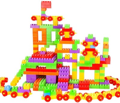 BOZICA NEW ARRIVAL Funny Plastic 100 pcs/bag Building Blocks City DIY Creative Bricks Educational Toy Gift For Child D Interconnecting Blocks(Multicolor)