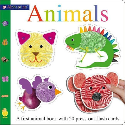 Alphaprints Animals Flash Card Book(English, Board book, Priddy Roger)