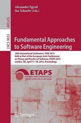 Fundamental Approaches to Software Engineering(English, Paperback, unknown)