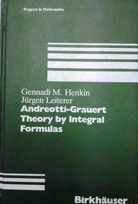 Andreotti-Grauert Theory by Integral Formulas(English, Hardcover, Henkin G.)