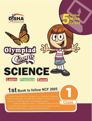 Olympiad Champs Science Class 1 with 5 Mock Online Olympiad Tests 1 Edition(English, Paperback, unknown)