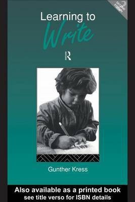 Learning to Write(English, Electronic book text, Kress Gunther)